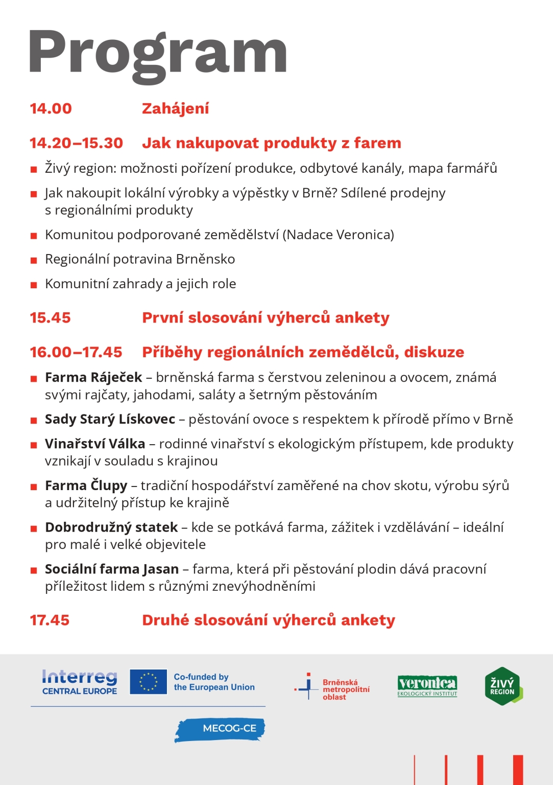 Program Akce Najdi svého farmáře: akce propojí Brňany s lokálními zemědělci ...
